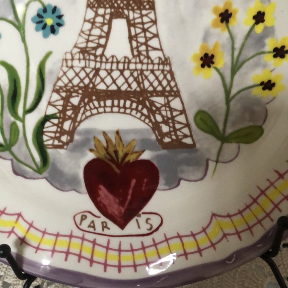 EUC Nathalie Lete Anthro Paris Plate - Picture 3 of 5